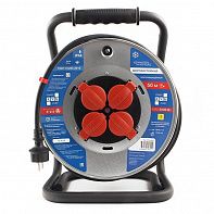 Удлинитель на 4 розетки PC44803 PowerCube (на катушке)
