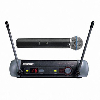ВОКАЛЬНАЯ РАДИОСИСТЕМА SHURE PGX24/BETA58 (с зарядкой и аккумуляторами)