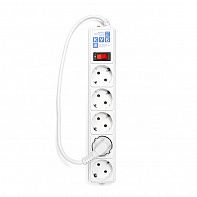 Фильтр-удлинитель на 5 розеток SPG-B-0,5М-WHITE PowerCube
