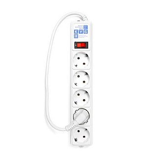 Фильтр-удлинитель на 5 розеток SPG-B-0,5М-WHITE PowerCube