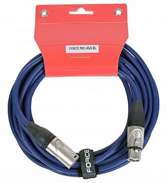 МИКРОФОННЫЙ КАБЕЛЬ FORCE FMC-05/6 BL