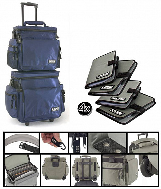 DJ ПАК ИЗ ДВУХ СУМОК UDG SLING BAG TROLLEY SET NAVY