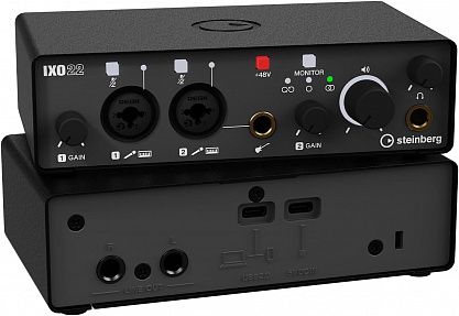USB аудио интерфейс Steinberg IXO22 Black USB аудио интерфейс Steinberg IXO22 Black