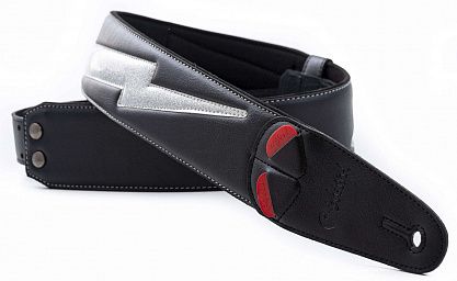 Ремень RightOn Straps Mojo Bolt II Silver Glitter