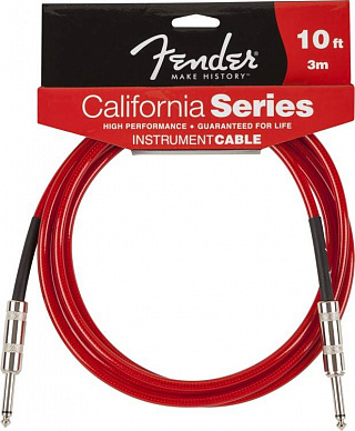 FENDER 10 CALIFORNIA CABLE CANDY APPLE RED 
