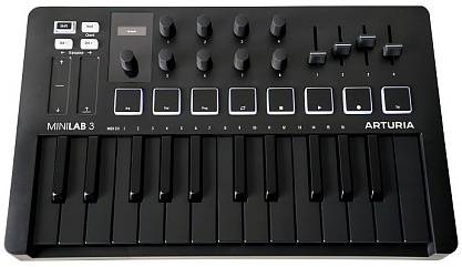 MIDI-клавиатура ARTURIA MiniLAB 3 Deep Black