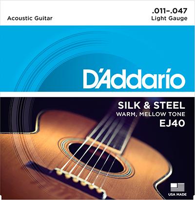 Гитарные струны D`ADDARIO EJ40